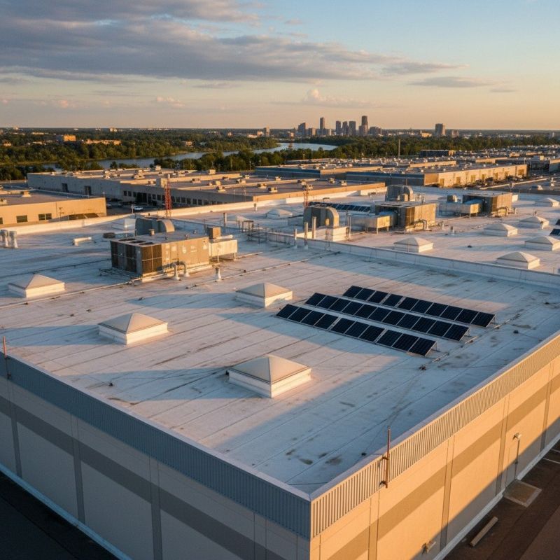 Commercial Roof Installation detail